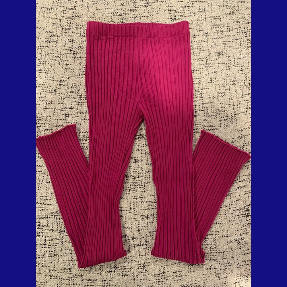 Simon Miller Cyrene ribbed pants in magenta, size small